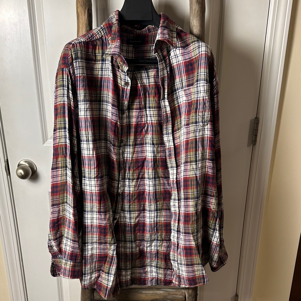 Croft & Barrow Men's Multicolor Plaid Soft Shirt / XXL